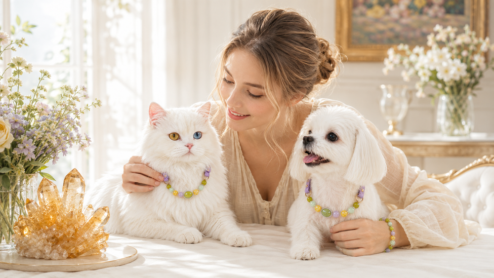 Citrine Meaning: Sunshine, Vitality, and Matching Pet Collar Sets