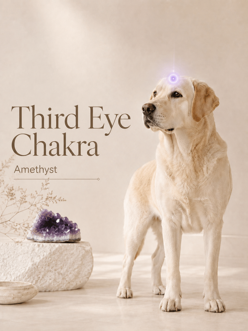 Third Eye Chakra Amethyst Meaning: Serenity, Sleep, and Matching Pet Collar Sets