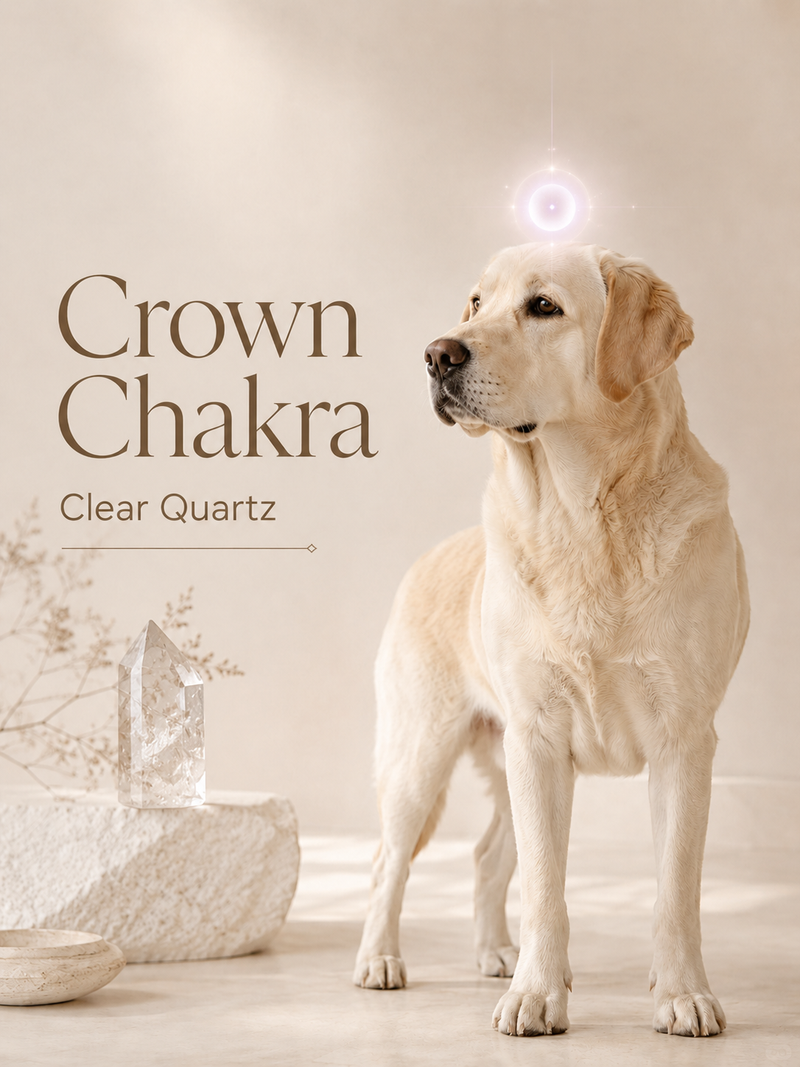 Crown Chakra Clear Quartz Meaning: Amplification, Cleansing, and Matching Pet Collar Sets