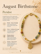 August Peridot Matching Pet & Owner Necklace