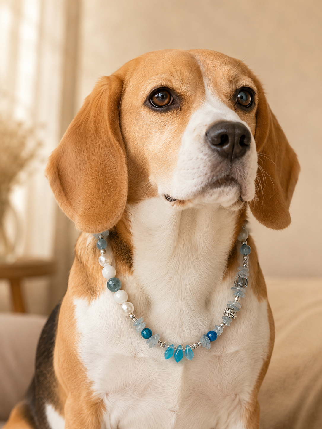 March Aquamarine Matching Pet & Owner Necklace
