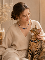 September Lapis Lazuli Matching Pet & Owner Necklace