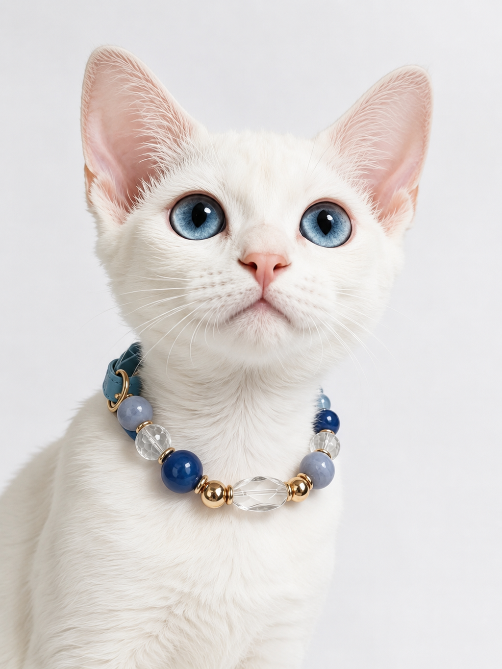 Lapis Lazuli Matching Pet Collar & Owner Bracelet Set
