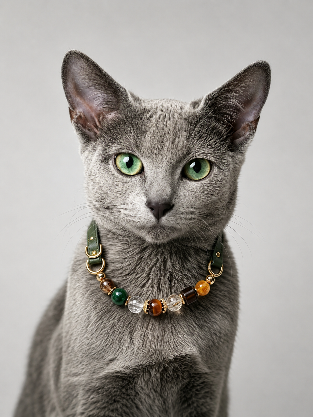 Tiger’s Eye Matching Pet Collar & Owner Bracelet Set
