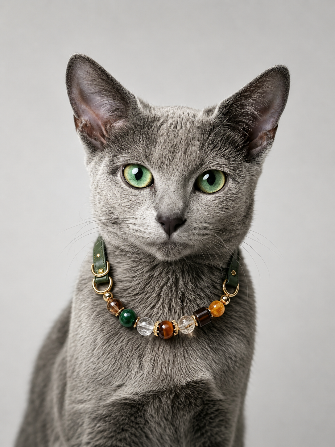Tiger’s Eye Matching Pet Collar & Owner Bracelet Set