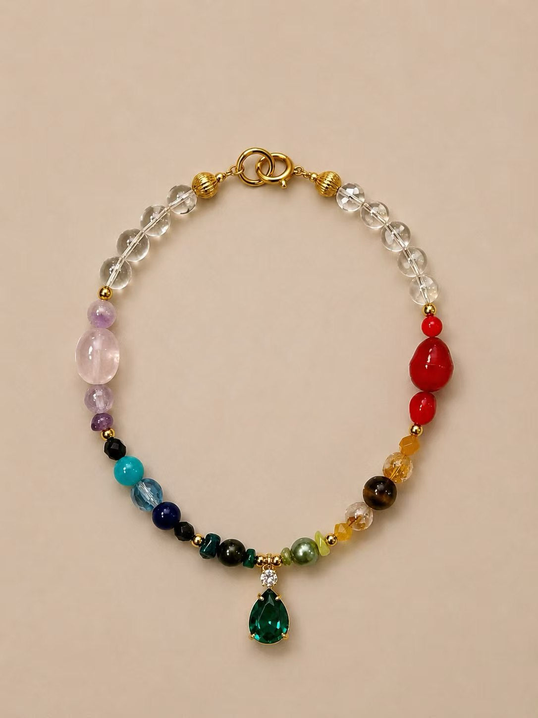 April Clear Quartz Matching Pet & Owner Necklace