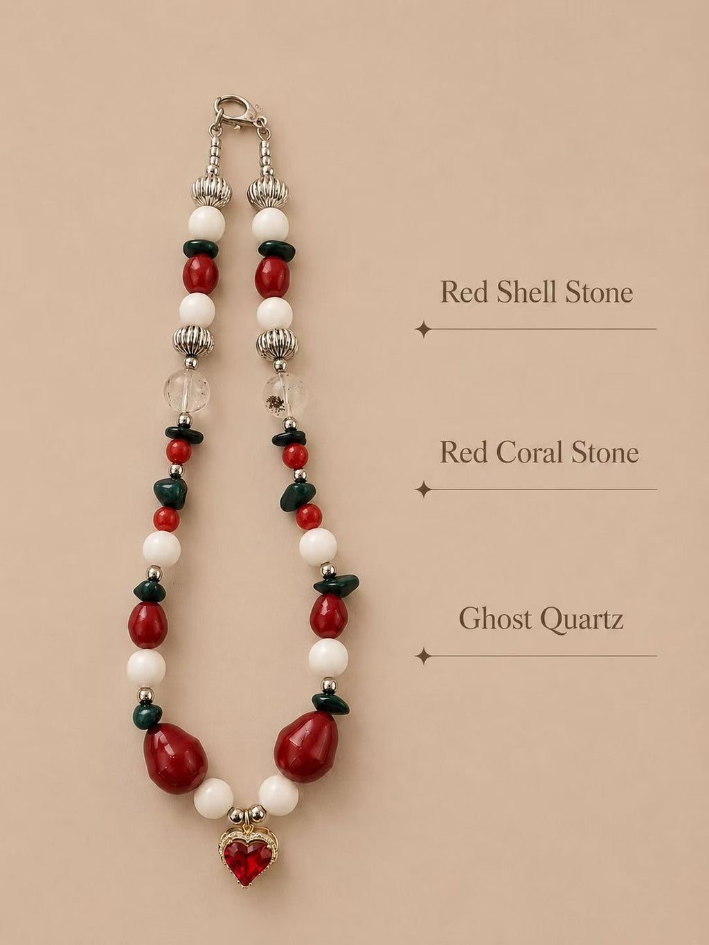 July Coral Matching Pet & Owner Necklace