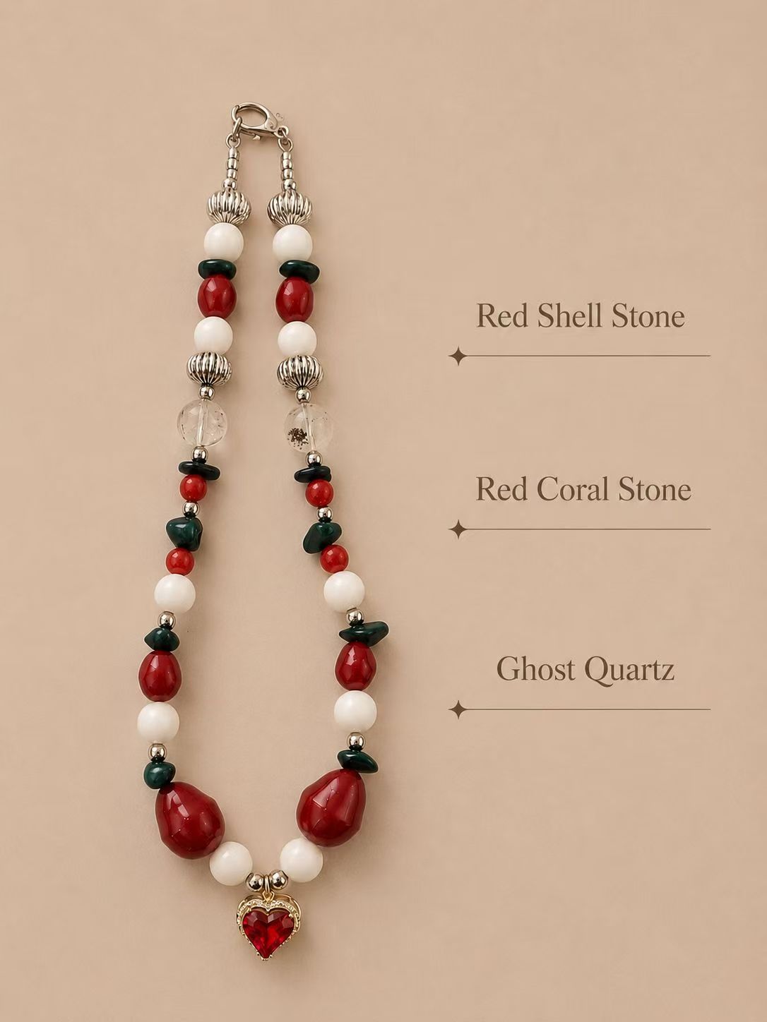July Coral Matching Pet & Owner Necklace