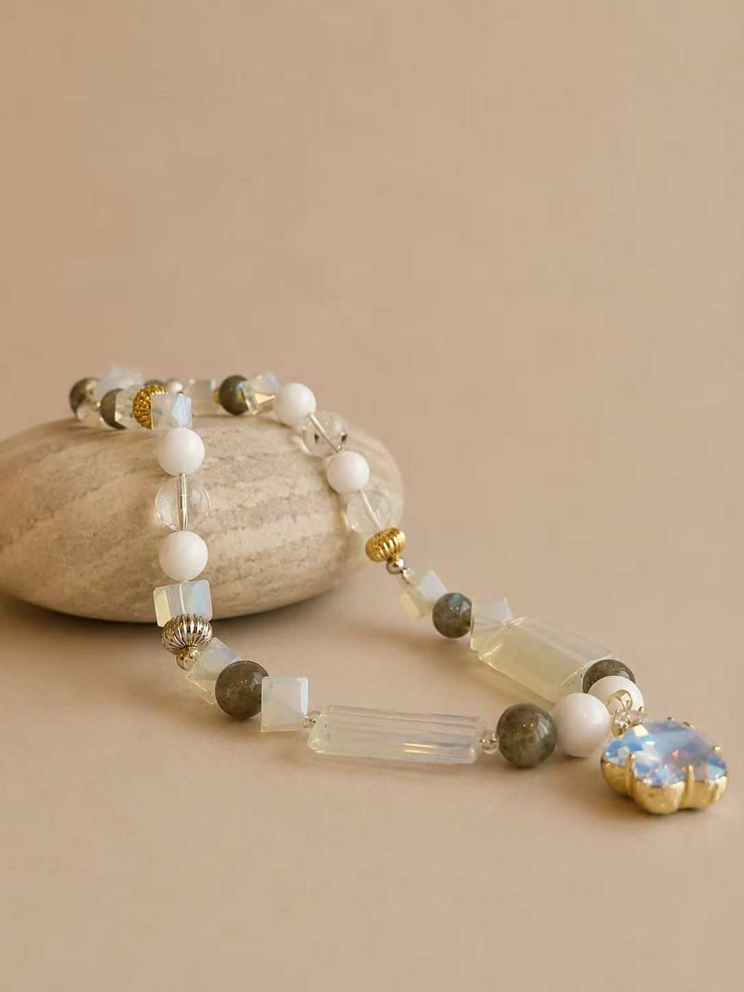 October Opal-Inspired Matching Pet & Owner Necklace