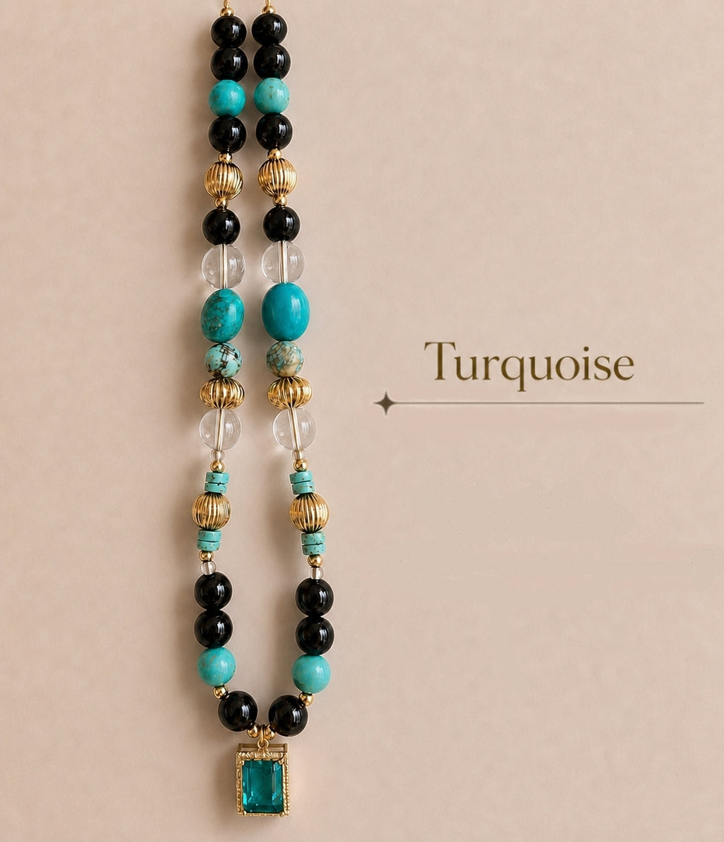 December Turquoise Matching Pet & Owner Necklace