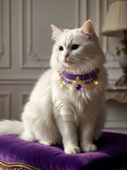 Amethyst Leather Pet Collar