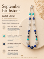 September Lapis Lazuli Matching Pet & Owner Necklace