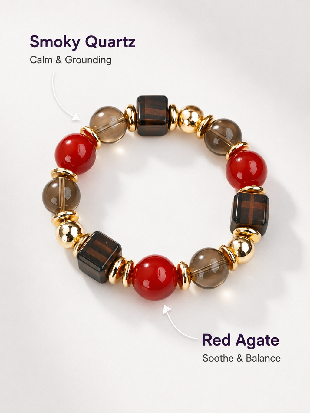 Red Agate Matching Pet Collar & Owner Bracelet Set