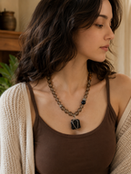 Smoky Quartz & Black Tourmaline Matching Pet & Owner Necklace