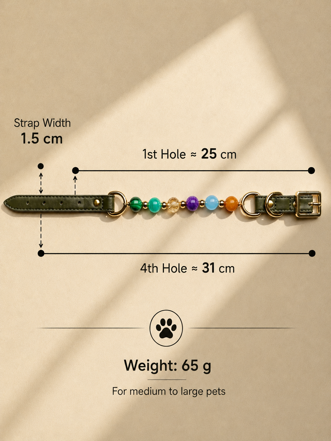 Malachite Matching Pet Collar & Owner Bracelet Set