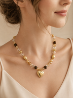 November Citrine Matching Pet & Owner Necklace