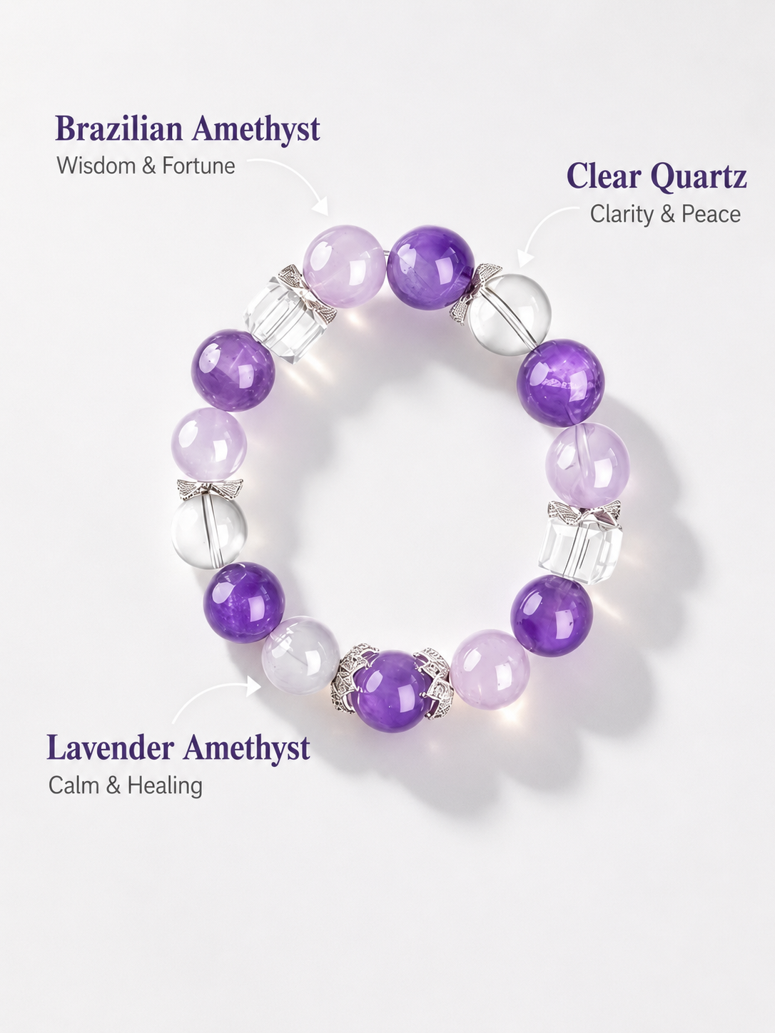 Amethyst Matching Pet Collar & Owner Bracelet Set