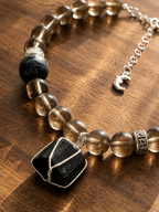 Smoky Quartz & Black Tourmaline Matching Pet & Owner Necklace