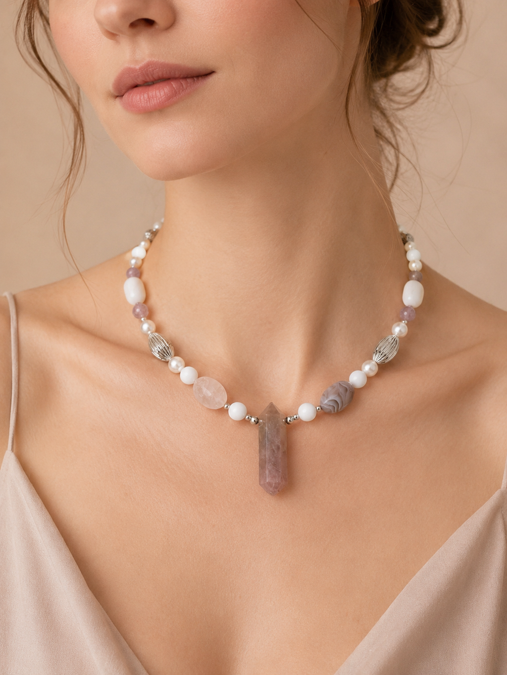 February Amethyst Matching Pet & Owner Necklace
