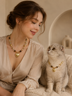 November Citrine Matching Pet & Owner Necklace