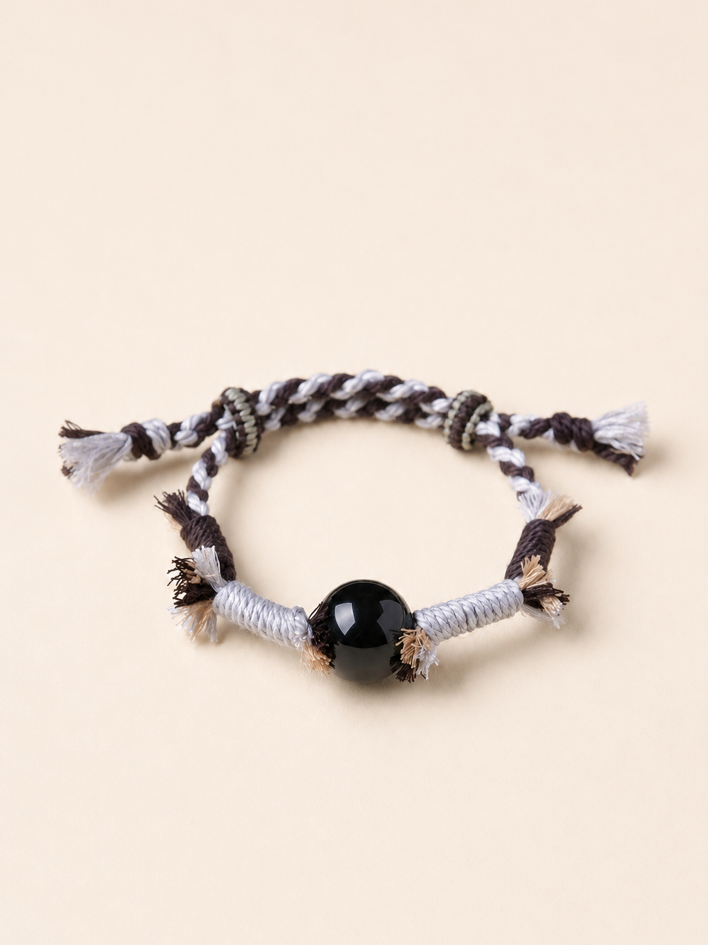 Tibetan Handwoven Natural Crystal Macaron Bracelet for Chakra Energy