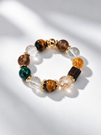 Tiger’s Eye Matching Pet Collar & Owner Bracelet Set