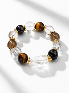 Obsidian Matching Pet Collar & Owner Bracelet Set