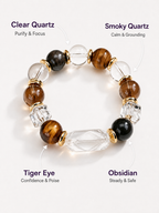 Obsidian Matching Pet Collar & Owner Bracelet Set