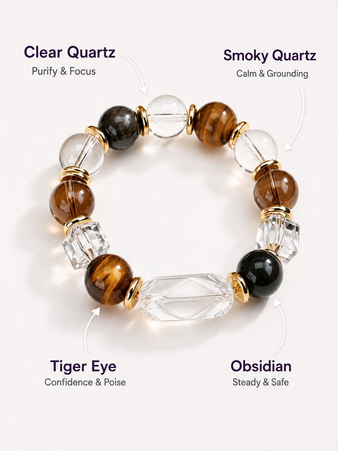 Obsidian Matching Pet Collar & Owner Bracelet Set