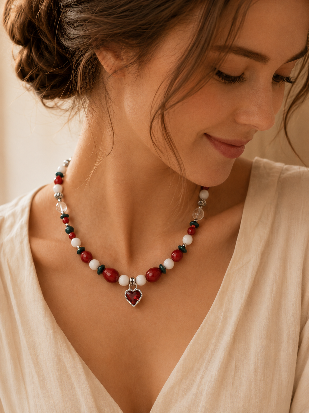 July Coral Matching Pet & Owner Necklace