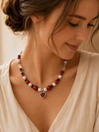 July Coral Matching Pet & Owner Necklace