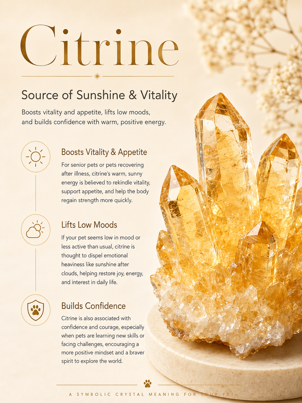 Citrine Matching Pet Collar & Owner Bracelet Set