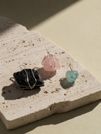 Wire-Wrapped Raw Crystal Pet Charm