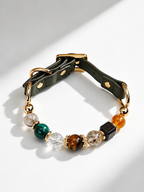 Tiger’s Eye Matching Pet Collar & Owner Bracelet Set