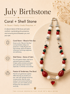July Coral Matching Pet & Owner Necklace