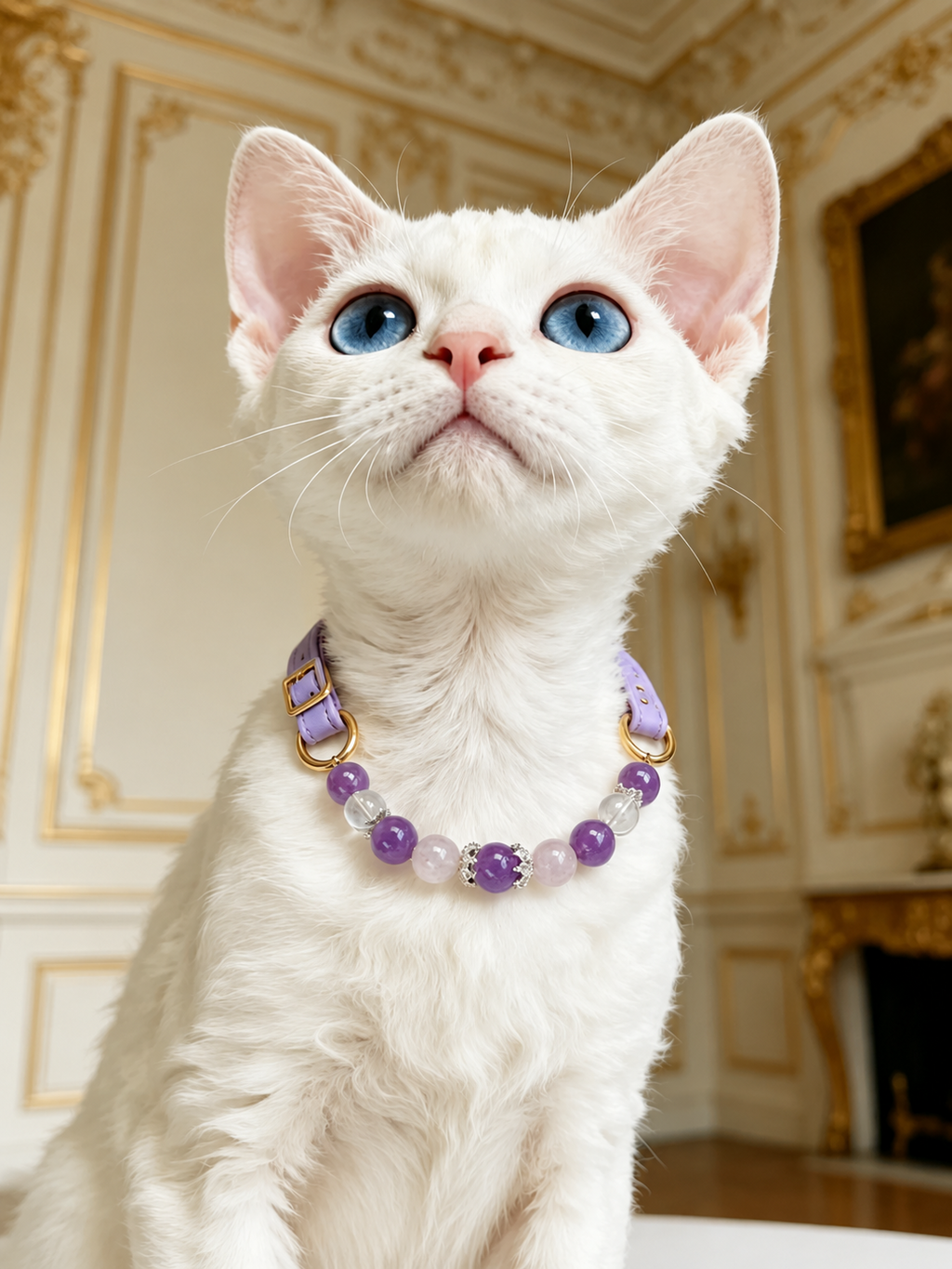 Amethyst Matching Pet Collar & Owner Bracelet Set