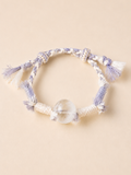 Tibetan Handwoven Natural Crystal Macaron Bracelet for Chakra Energy