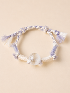 Tibetan Handwoven Natural Crystal Macaron Bracelet for Chakra Energy