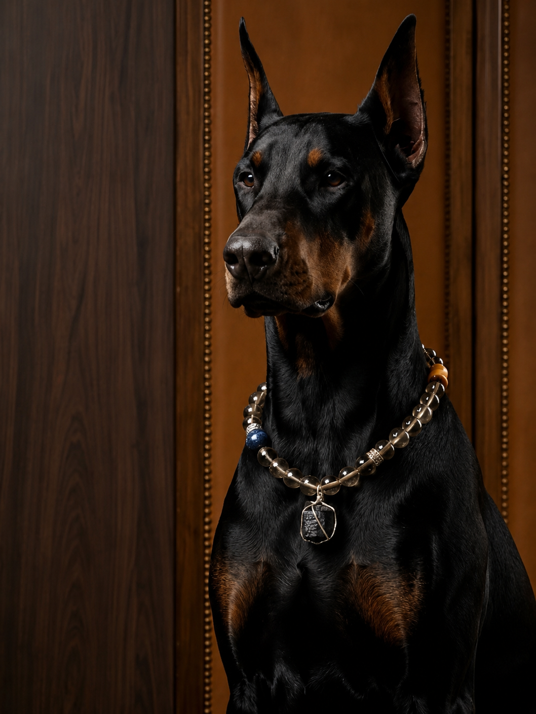 Smoky Quartz & Black Tourmaline Matching Pet & Owner Necklace