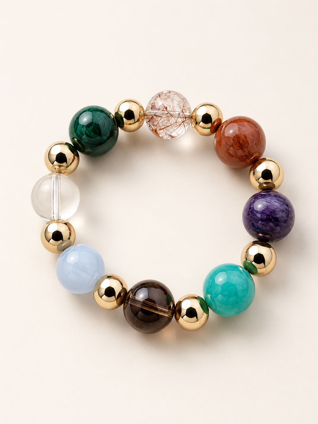 Malachite Matching Pet Collar & Owner Bracelet Set