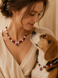 July Coral Matching Pet & Owner Necklace
