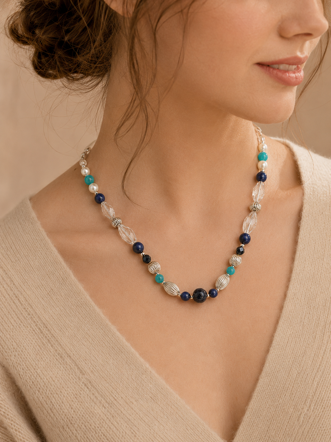 September Lapis Lazuli Matching Pet & Owner Necklace