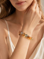 ”Pixiu“ Multi-Treasure Natural Crystal Bracelet for Feng Shui & Chakra Balance