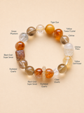 ”Pixiu“ Multi-Treasure Natural Crystal Bracelet for Feng Shui & Chakra Balance