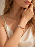 Super Seven Multi-Treasure Natural Crystal Bracelet for Chakra Balance