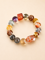 Super Seven Multi-Treasure Natural Crystal Bracelet for Chakra Balance