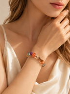 Super Seven Multi-Treasure Natural Crystal Bracelet for Chakra Balance