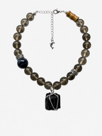 Smoky Quartz & Black Tourmaline Matching Pet & Owner Necklace