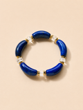 Ergonomic Smile Curved Natural Crystal Bracelet for Chakra Energy