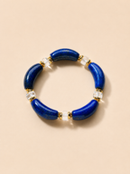 Ergonomic Smile Curved Natural Crystal Bracelet for Chakra Energy